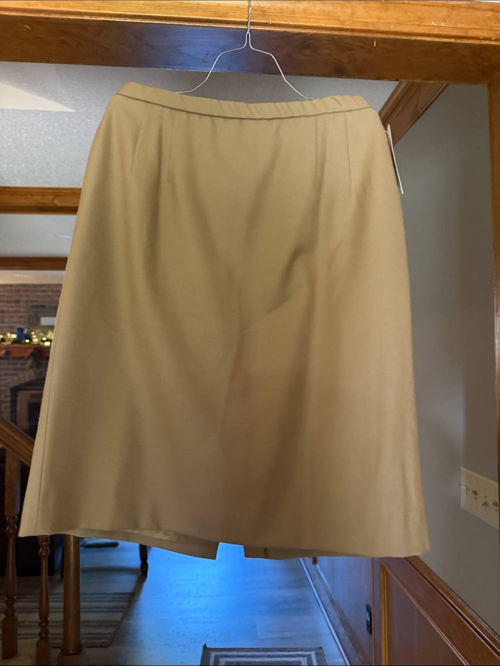 Classic Women's A-Line Skirt in Camel